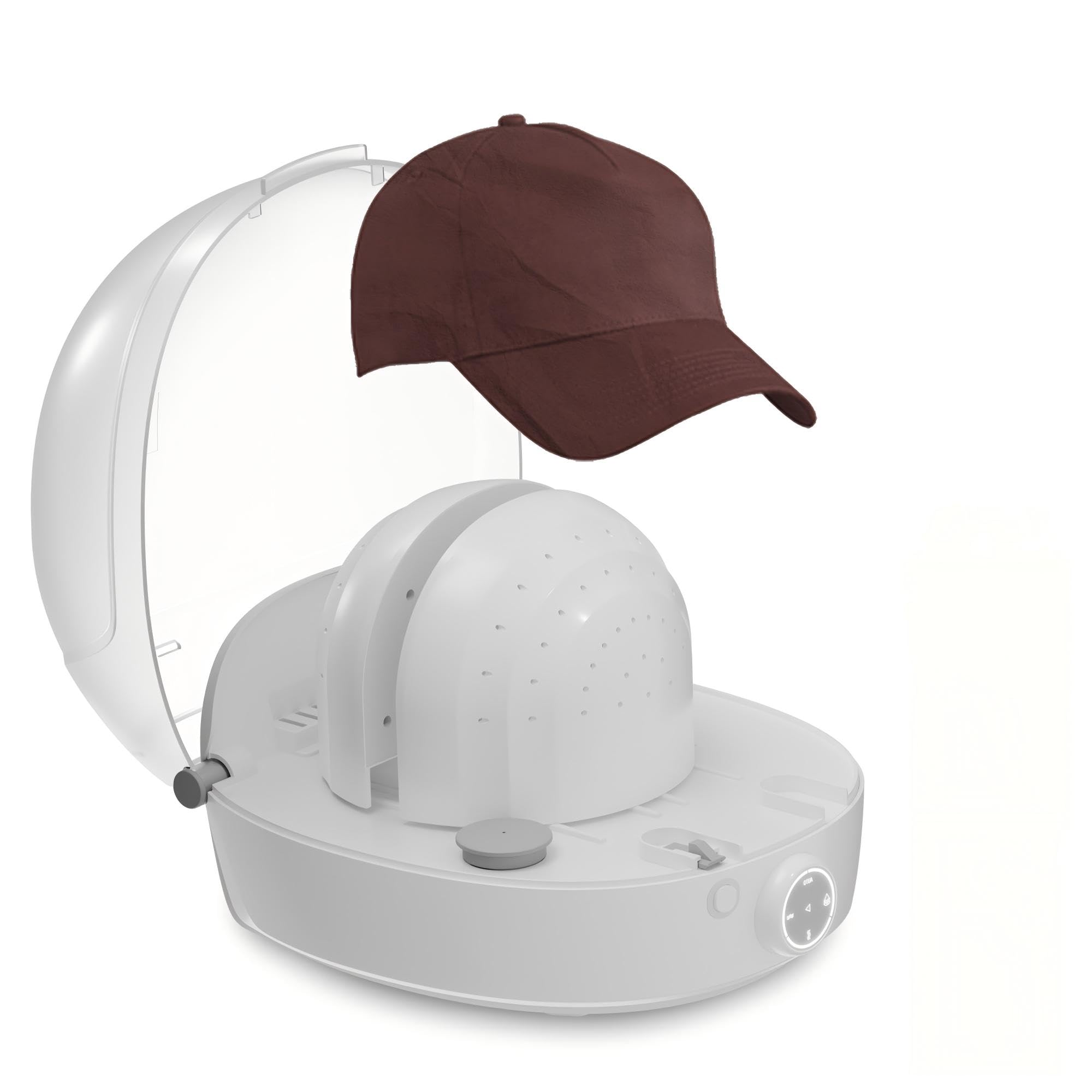 Nettoyeur Vapeur Automatique pour Casquettes – Machine Tout-en-Un : Nettoyage, Formateur, Séchage Rapide (Baseball, Bob, Feutre)