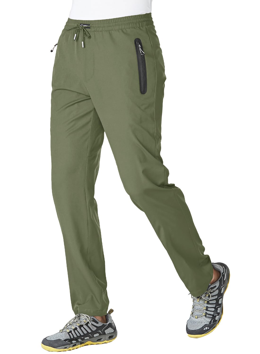 YSENTO Herren Leicht Sporthose Lang Sommer Jogginghose | Trainingshose Freizeithose Schnelltrocknend Sweatpants Jogger Laufhose mit Reißverschlussfächern