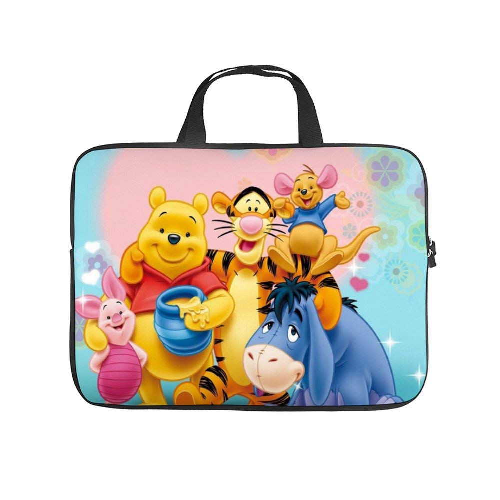 Winnie The Pooh and Tigger 10-13" 13-17" Neoprene Laptop Sleeve Bag Carrying,Case Premium Laptop Briefcase Fits Up to 17 Inch Water-Repellent|for Travel/Business/School/Men/Women