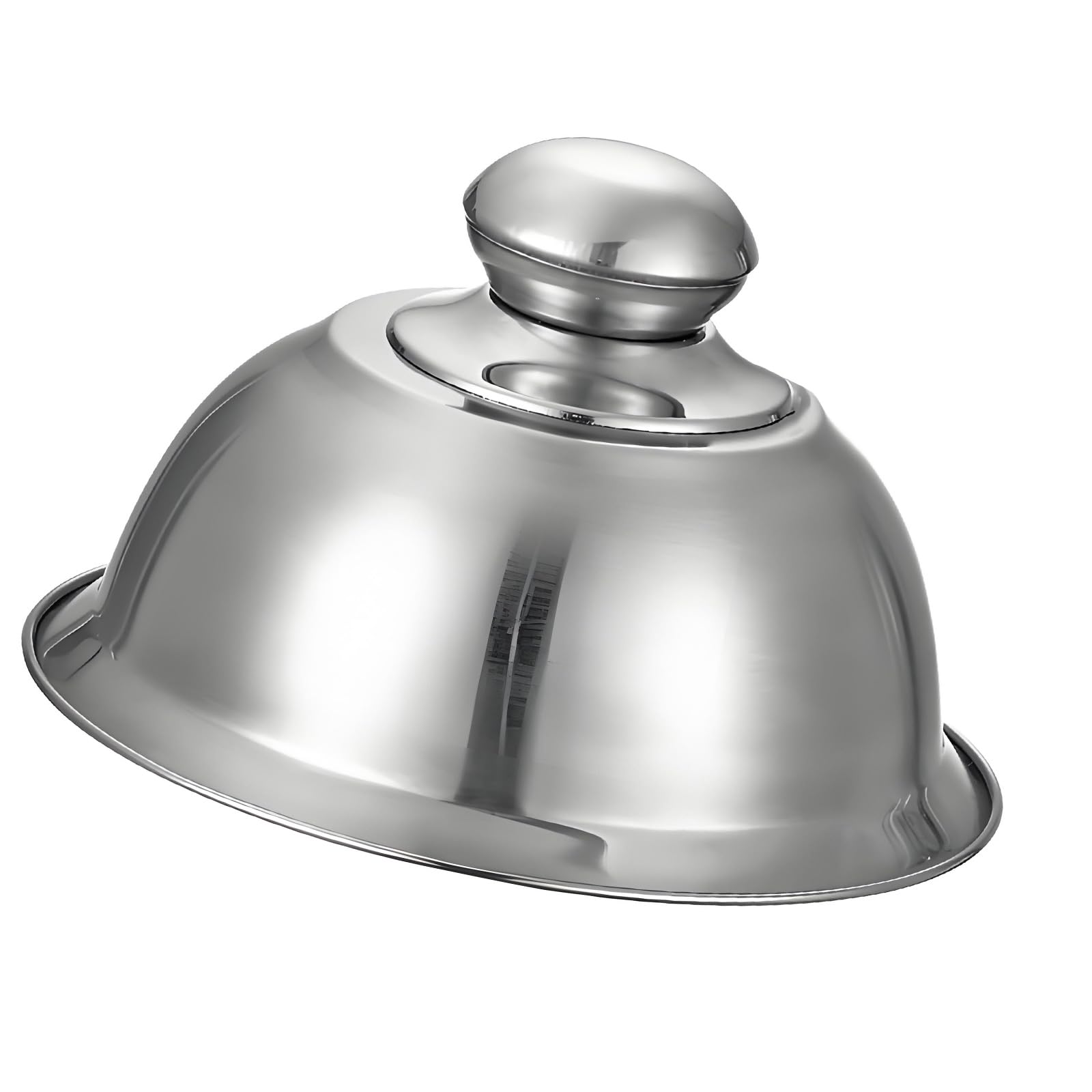 Round Basting Cover Stainless Steel Cheese Melting Dome Cloche Food Dome Cover Lid Griddle Grills Accessories for BBQ Barbecue