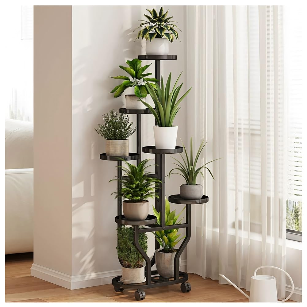 Support plantes intérieur métal robuste étagère de jardin élégante