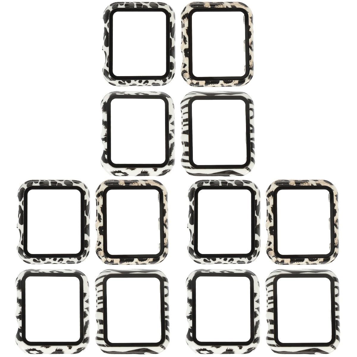 Mikikit 12pièces Coque De Résistante Aux Rayures pour Montre Compatible avec Motifs Modernes Et Élégants Complète La Poussière Et