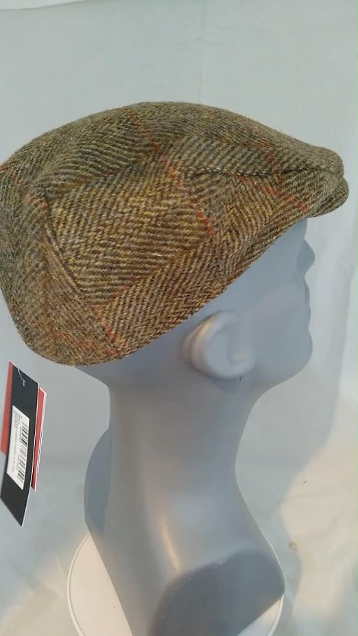 Highland Harris Tweed Flat Cap/Hat 