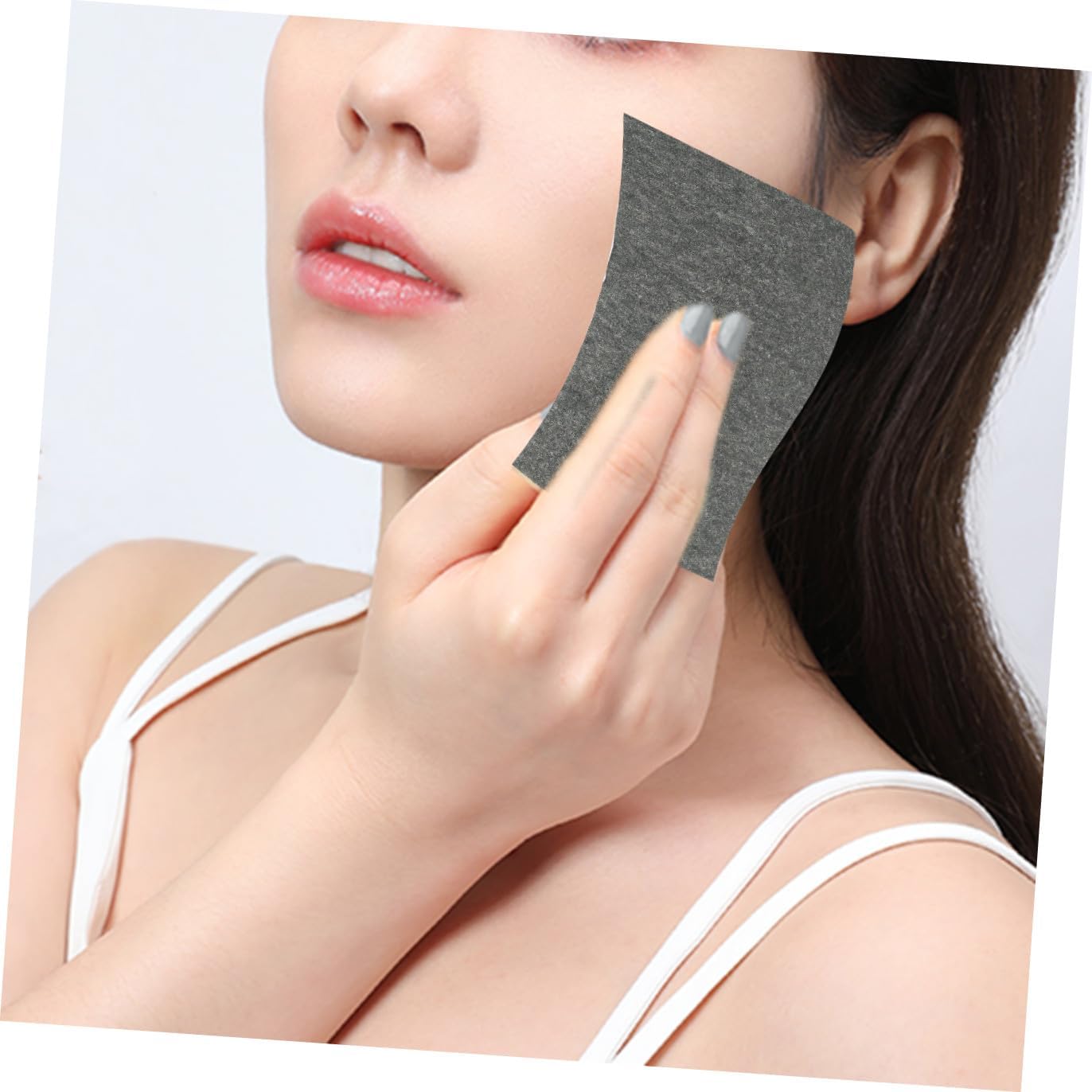 Facial Oil Absorbing Sheets 200pcs Charcoal Oil Blotting Paper Face Cleaning Suitable for Makeup Touch-up