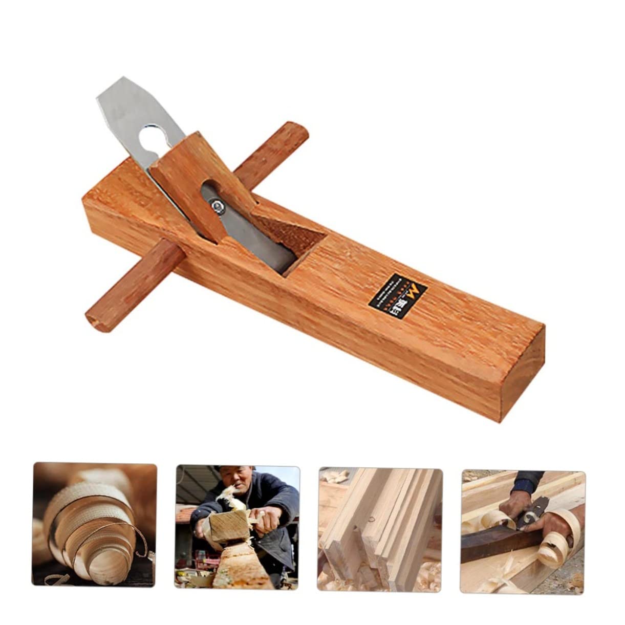 Cepilladora de Madera Manual Herramienta de Acero y Madera para Carpintería Alta Dureza y Resistencia al Desgaste, Uso en Taller