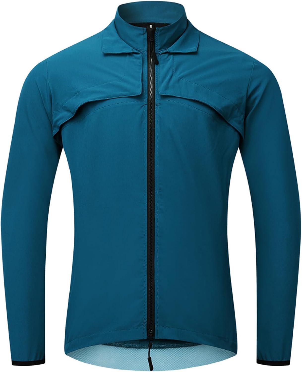 Chaleco De Ciclismo para Hombre, Impermeable Y Extraíble, para Ciclismo De Montaña O Carretera, Reflectante De Alta Visibilidad, Blue, Aldult~3XL