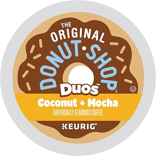 Vista 46 de The Original Donut Shop K Cup Duos - Vainilla de chocolate blanco, cápsulas Keurig K Cup de una sola porción, café saborizado, chocolate blanco +