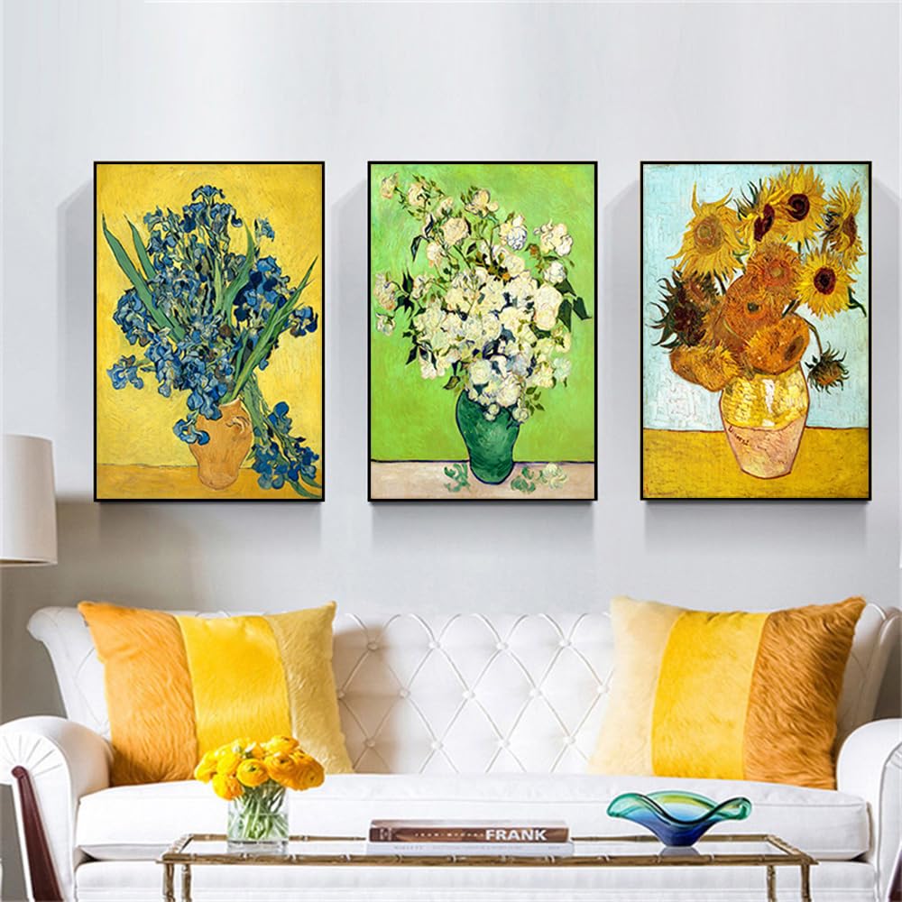 Pinturas De Flores Sobre Lienzo, Reproducción De Van Gogh | Cuotas Sin