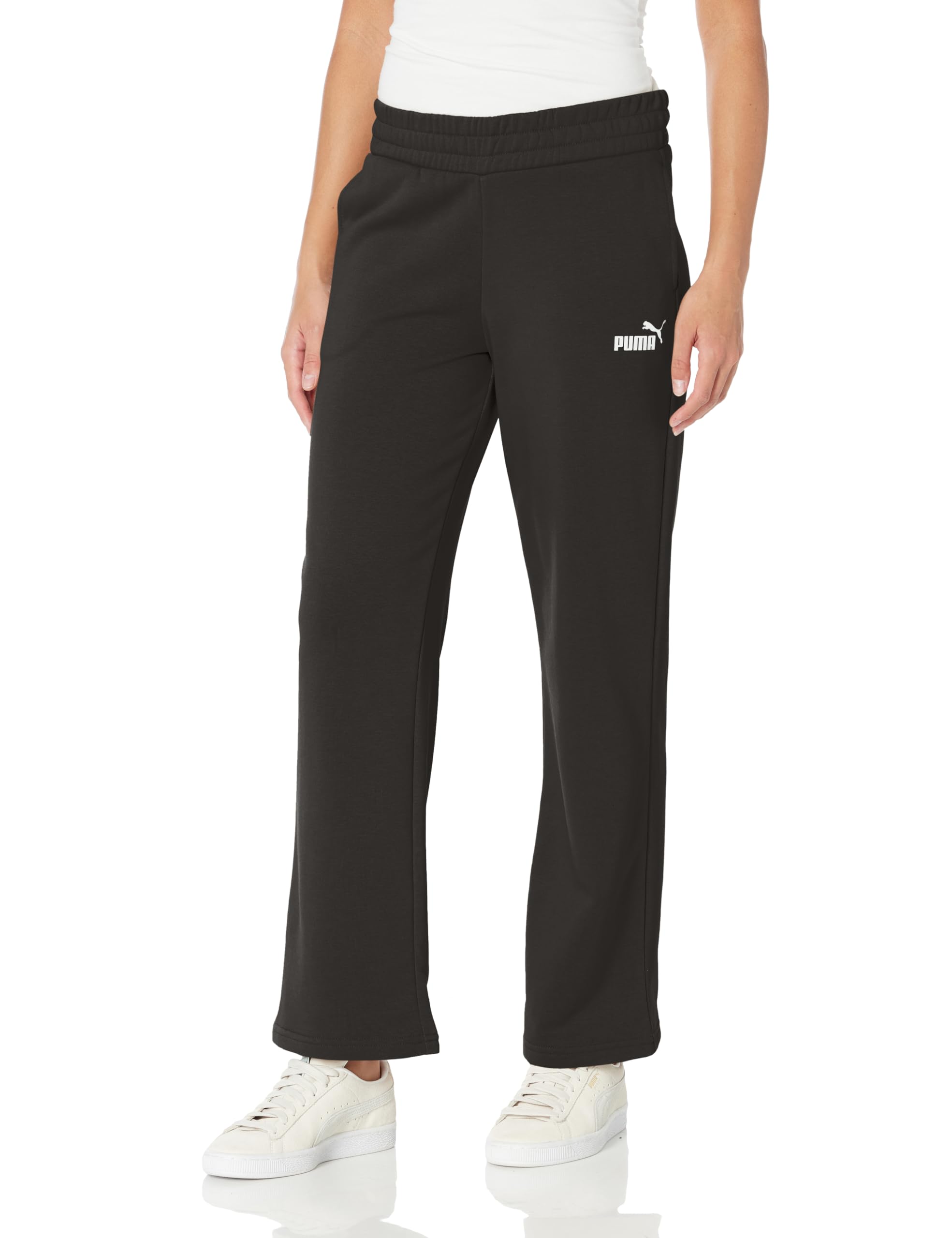 PUMA Women's Essentials+ Straight Leg French Terry Sweatpants