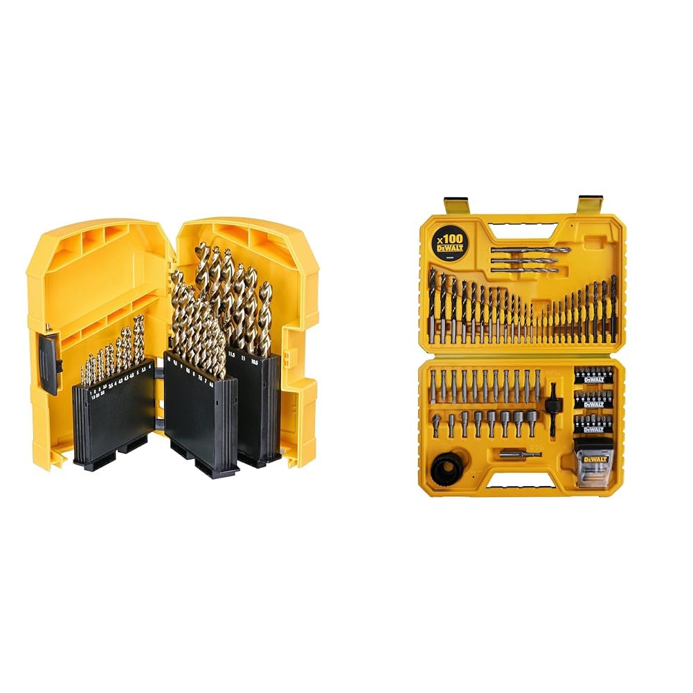 Foret métal HSS-G DEWALT DT7926-XJ avec kit perçage vissage 100 pièces