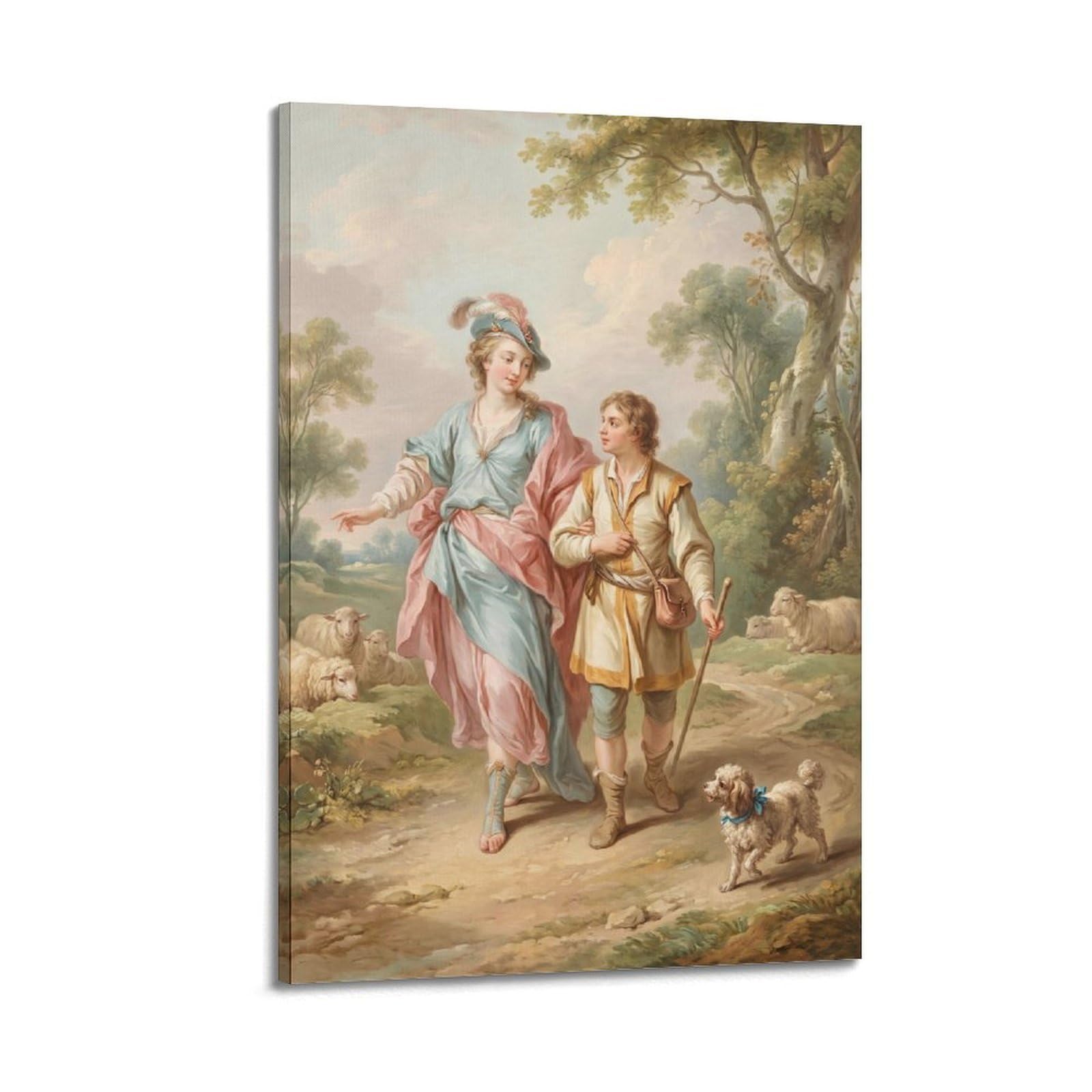 OKNGB Classical Bible Christian Poster Archangel Raphael And Tobias Decorative Painting Canvas Art Picture 20x30inch(50x75cm)