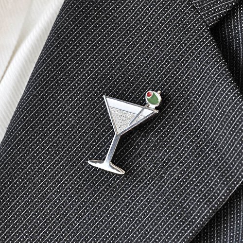 Image of PinMart Cocktail & Bar Enamel Lapel Pins - Drink Inspired Accessories