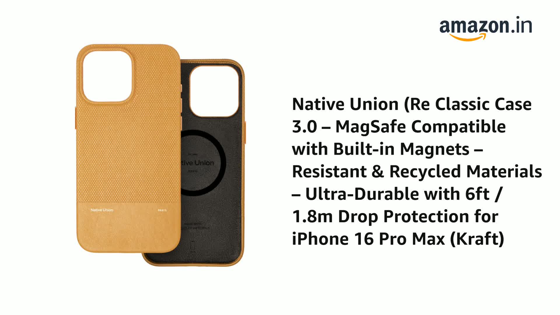 iPhoneアクセサリー Native Union (Re)Classic Case 3.0 Tan Amazon.co.jp: Native Union (Re)Classic Case 3.0 - ネイティブ