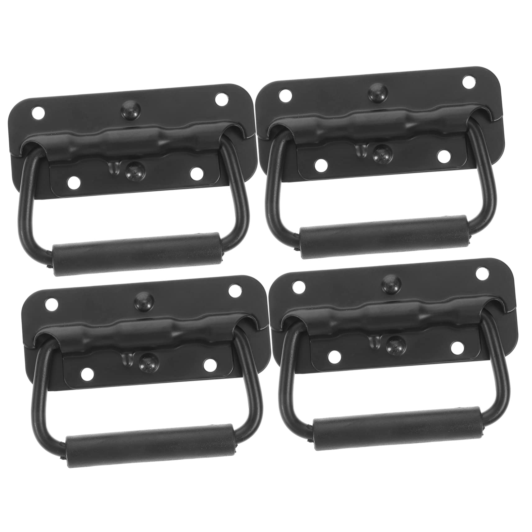 PRETYZOOM 1set Spring Loaded Surface Mount Handle for Boat Cabinet Pull Handles Easy Installation for Tool Boxes Flight Cases and Yachts 4pcs