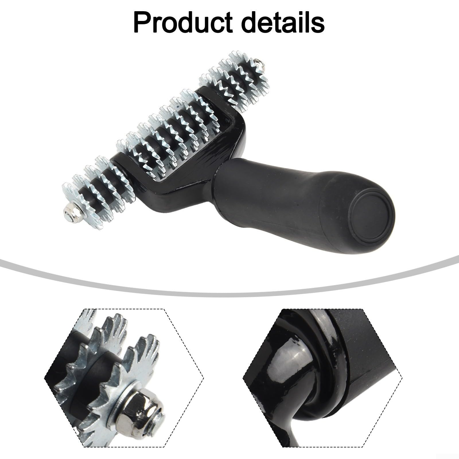 BlissfulAbode Teppich-Nahtroller 12,7 cm breiter Kopf Radrollen für Teppichinstallation Reparaturwerkzeug Druckguss-Griff leichtes robustes Design Effektive Klebrigkeit Mittel Transfer Naht