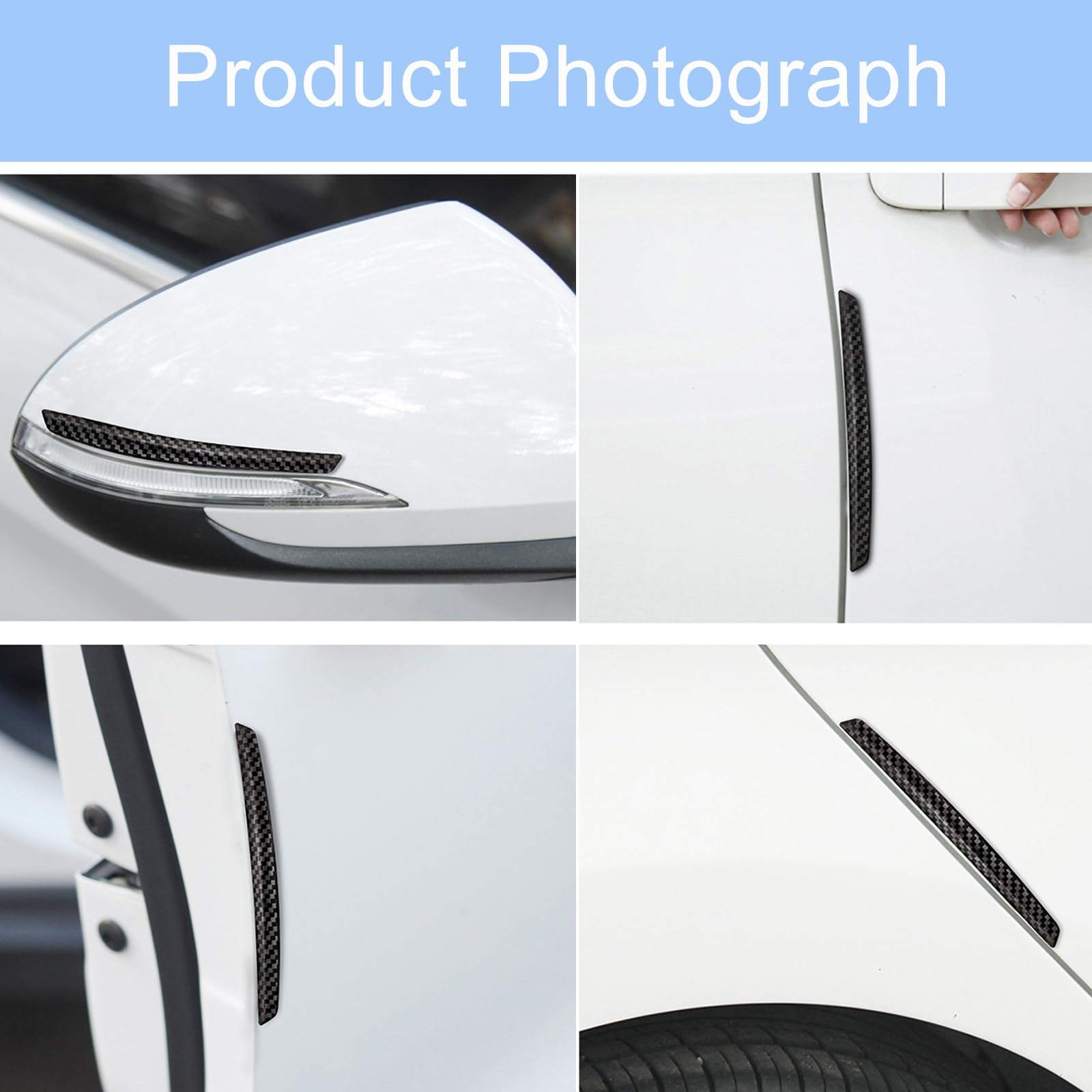 Adesivi Paracolpi Porta Auto Riflettenti A Forma Di Fulmine - Proteggi La Tua Auto Con Stile (7 Colori)