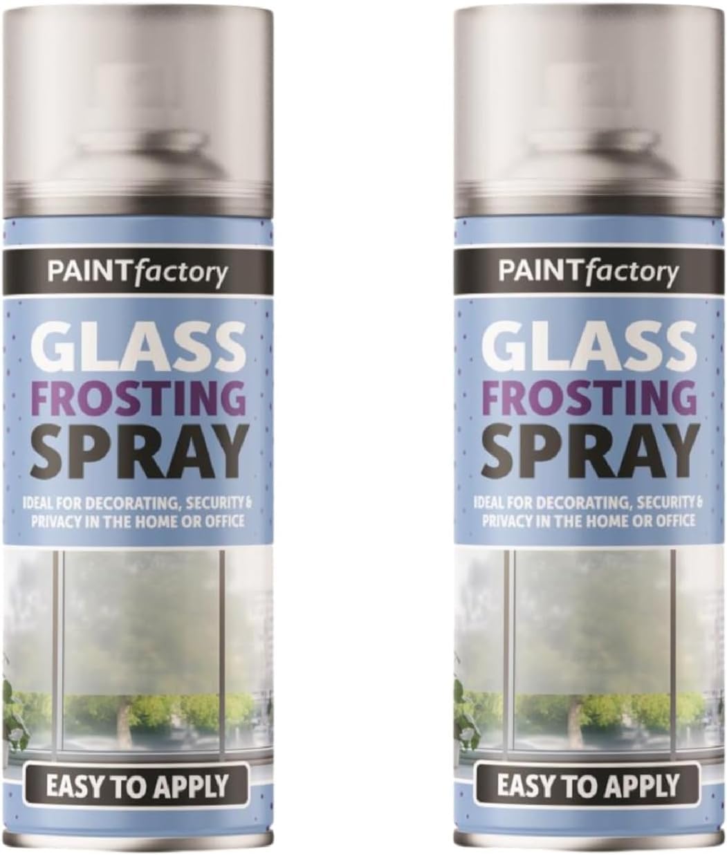 VARNOX, Glass Window Frosting Spray Paint 400ml – Direct-to-Glass Translucent Privacy Coating for Windows & Doors – Quick-Dry Decorative Frosted Effect (2PCS)
