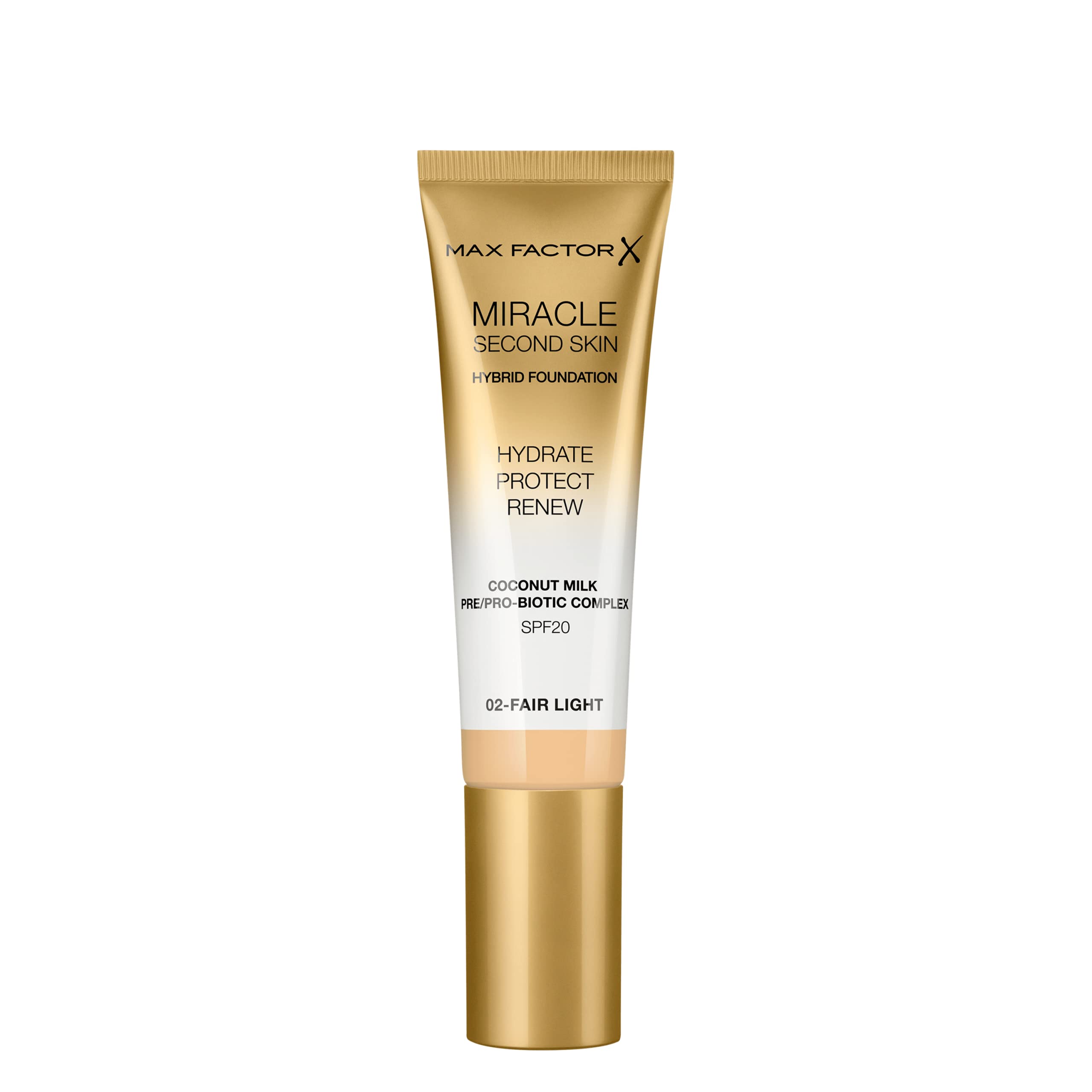 Max Factor Miracle Second Skin nawilżający podkład z filtrem nr 02 - Fair Light