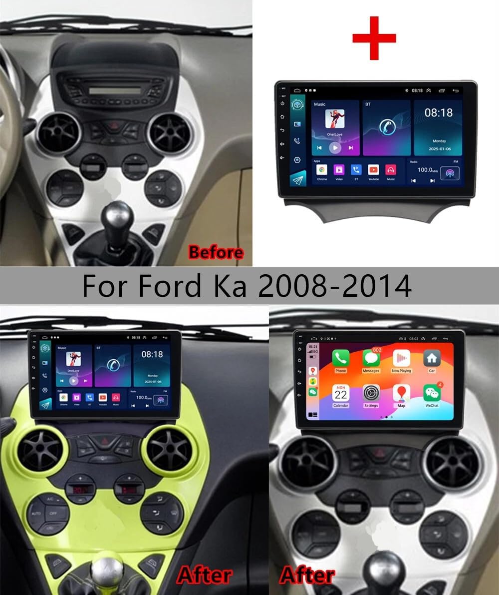 4 64G 9.7''Android 13 Autoradio Carplay Für