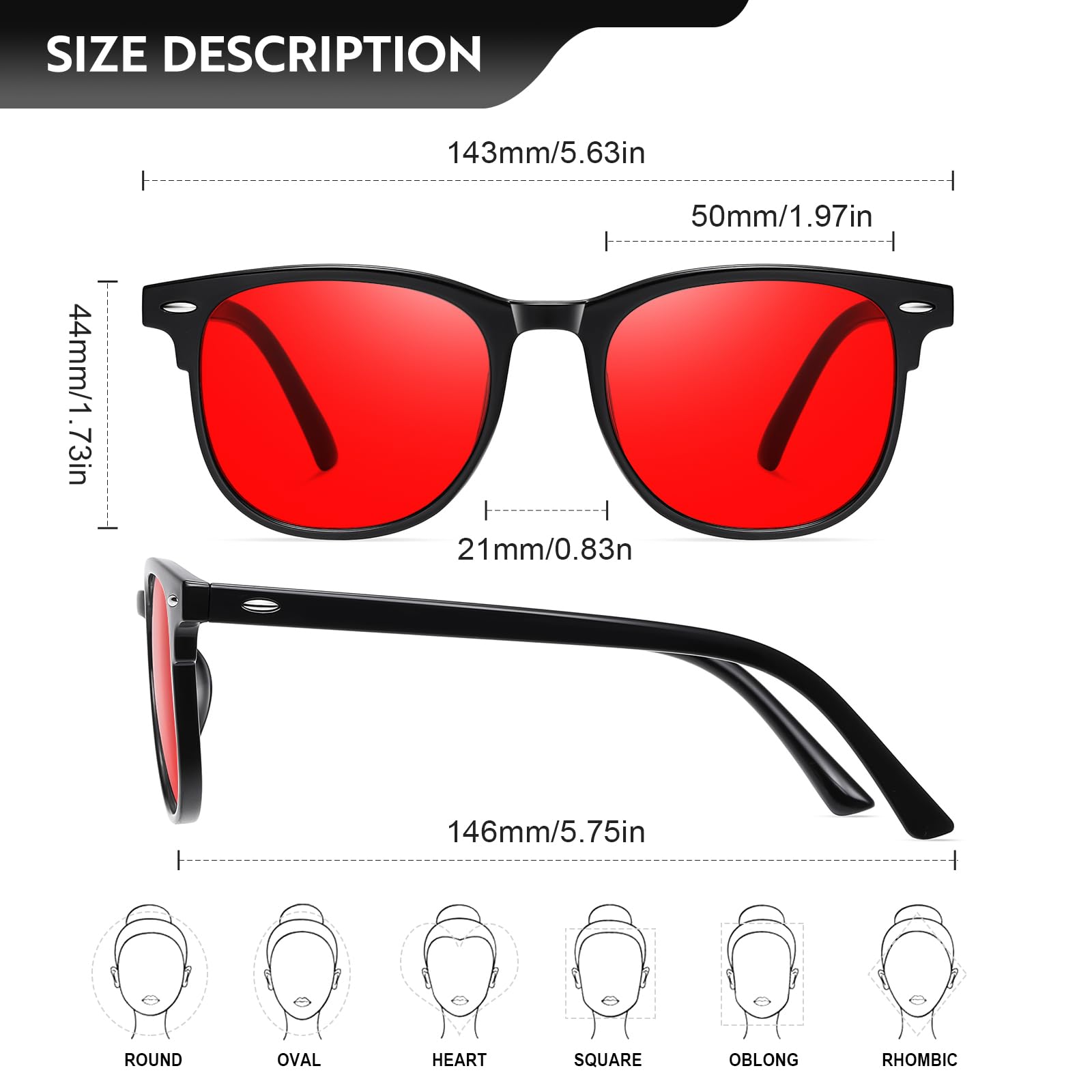 Okany Lunettes Anti Lumière Bleue – Ambre Jour & Rouge Nuit, Homme & Femme