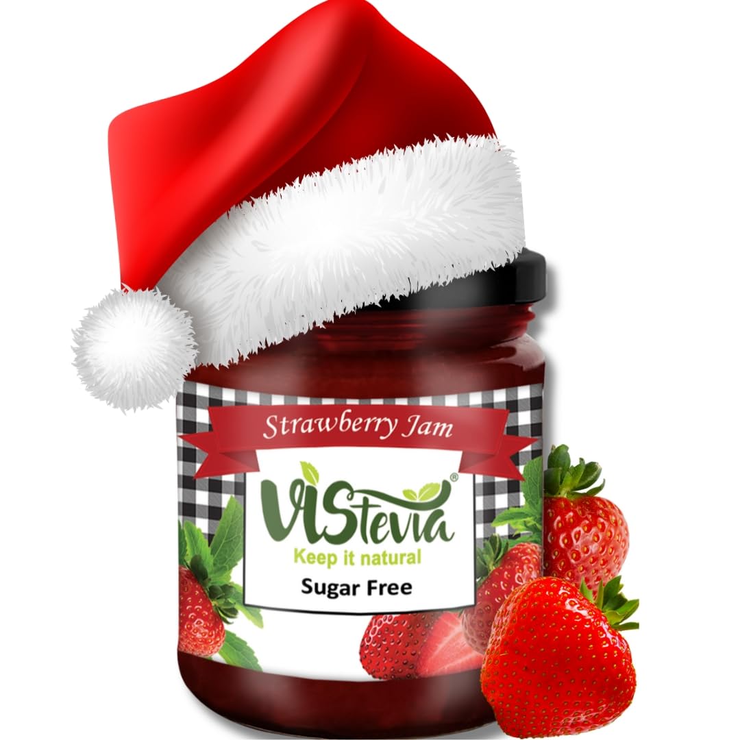 Vistevia Sugar Free Strawberry Jam, Diabetic and Keto Friendly - Sweetened Naturally with Stevia, More Than 60% Strawberries Content - Tastes Delicious - Pack Of 1 (220GM) (B096NX6THR) Amazon Price History, Amazon Price Tracker