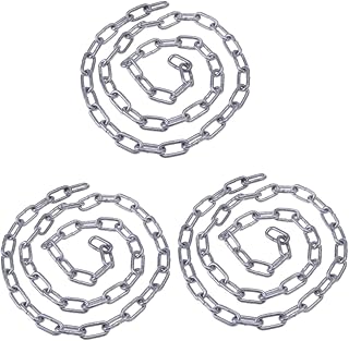 TEHAUX 3pcs 1 Black Chains Barbed Wire Fence Ceiling Chandelier Safety Chain Adjustable Metal Light Chain Dog Chains for Outside Small Chain Lamp Chain Dog Leash Link Iron Chain Hardware