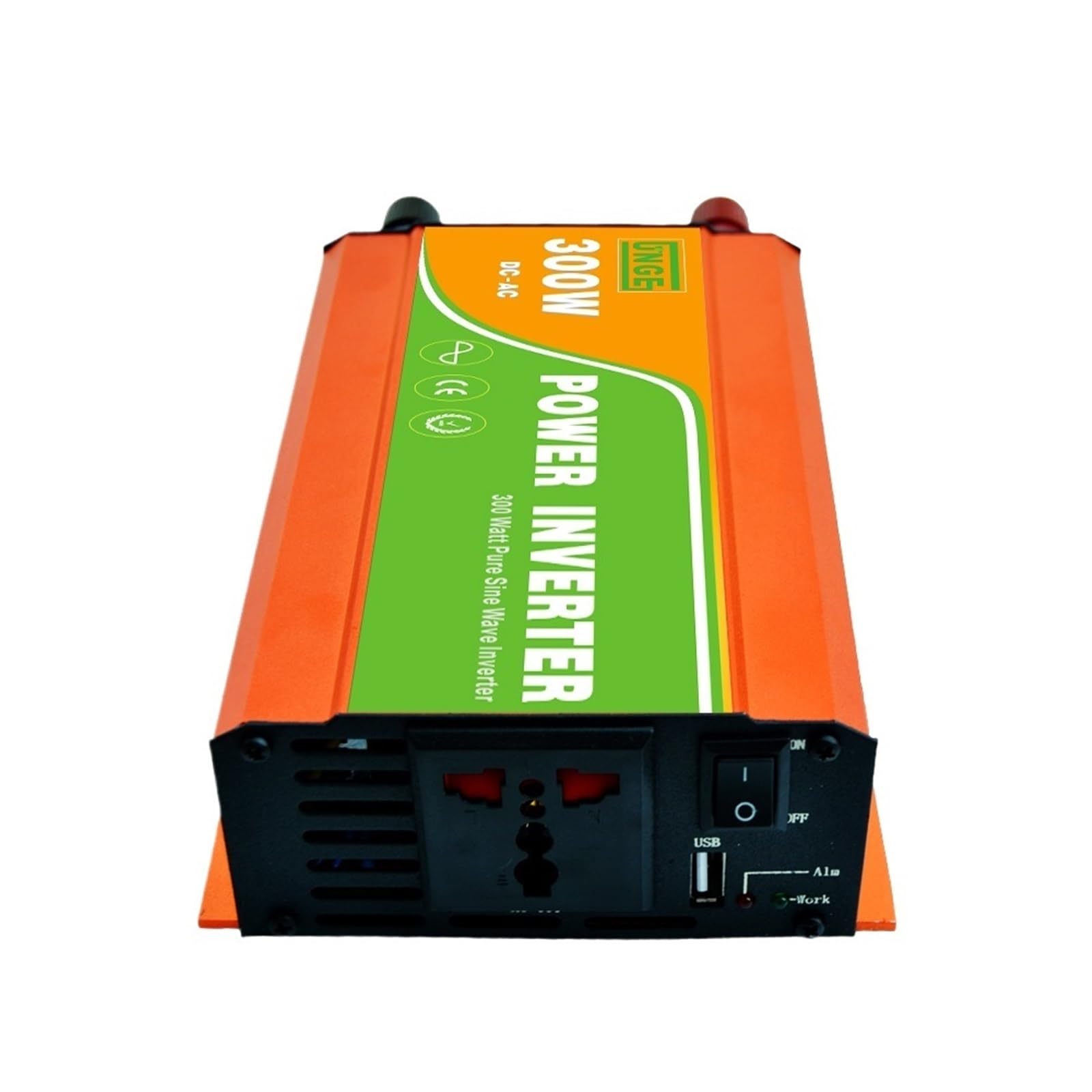 Inversor fuera de red de onda sinusoidal pura de uso residencial de alta frecuencia de 300W 12/24/48V a 100/110/120/220/230/240VAC 50/60Hz(12V to 220V 50Hz)
