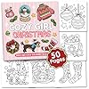 Brightenkidz Cozy Girl – Libro de colorear de Navidad para adultos, lindo y simple, con diseños atrevidos y fáciles, estilo de invierno para relajación, regalos de Navidad para adolescentes