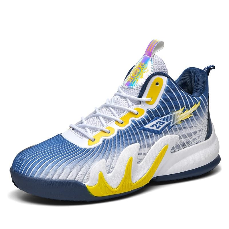 Solastride Scarpe Da Basket Uomo Taglie Forti, Alte E Traspiranti, Suola Antiscivolo E Resistente, Ammortizzate Per Rimbalzo, Ideali Per Allenamento E Tempo Libero