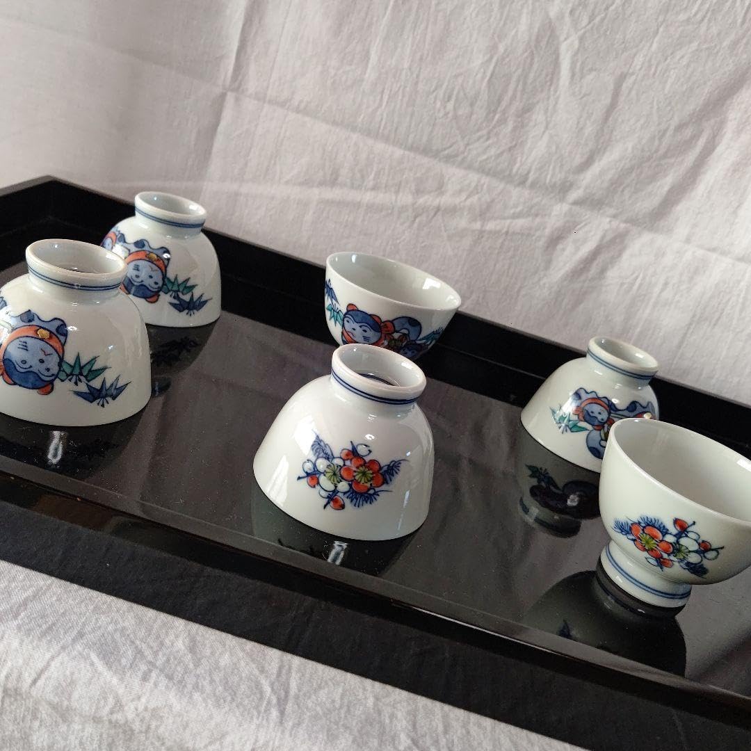 Kiyomizu Zodiac Gyokuro Tea Bowl Set of 6