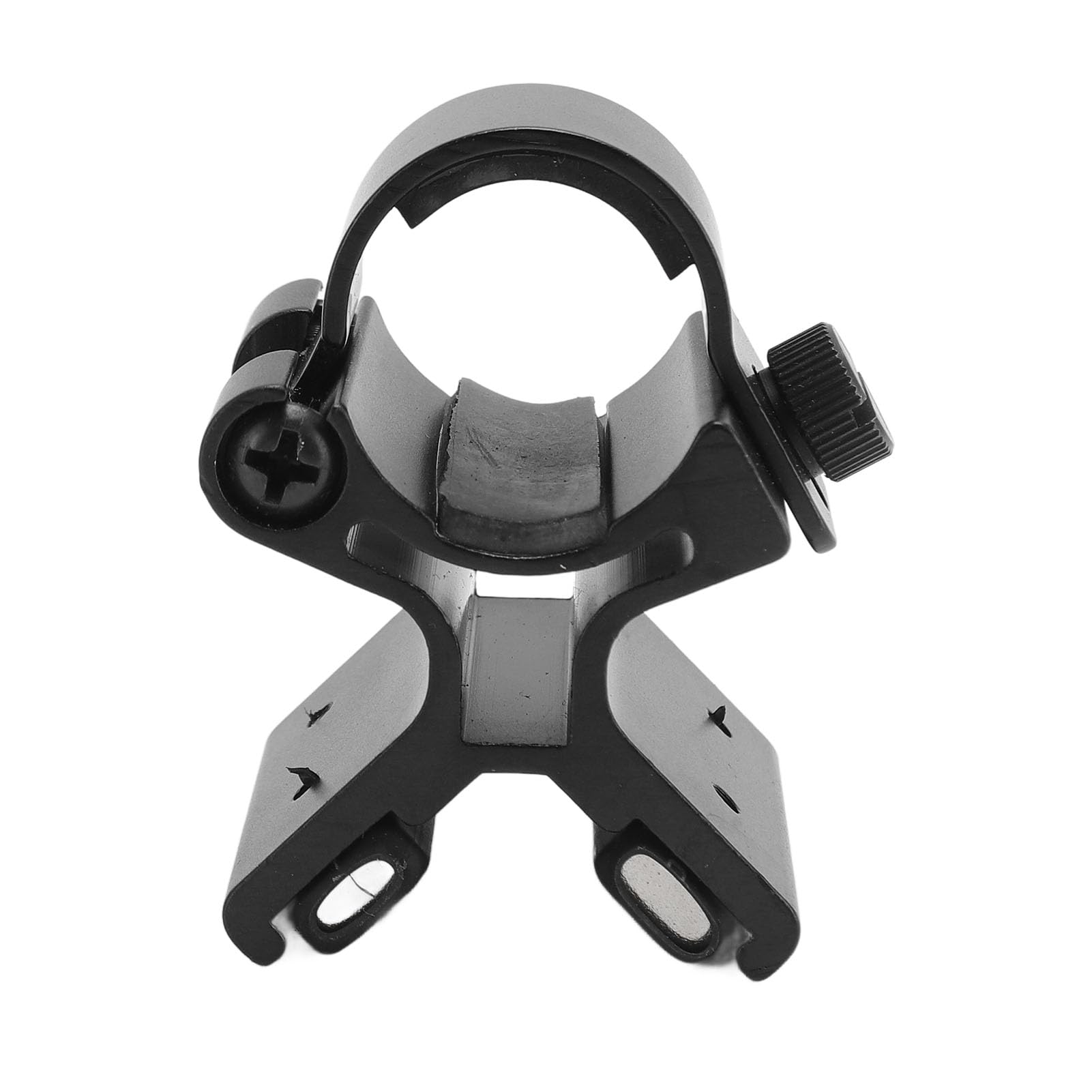 GOWENIC Universelle 24-27-mm-Magnet-Taschenlampenhalterung, rutschfeste Lenkerhalterung mit Schnellverschluss, Einfache Installation mit Wattepad, Langlebige Aluminiumleg