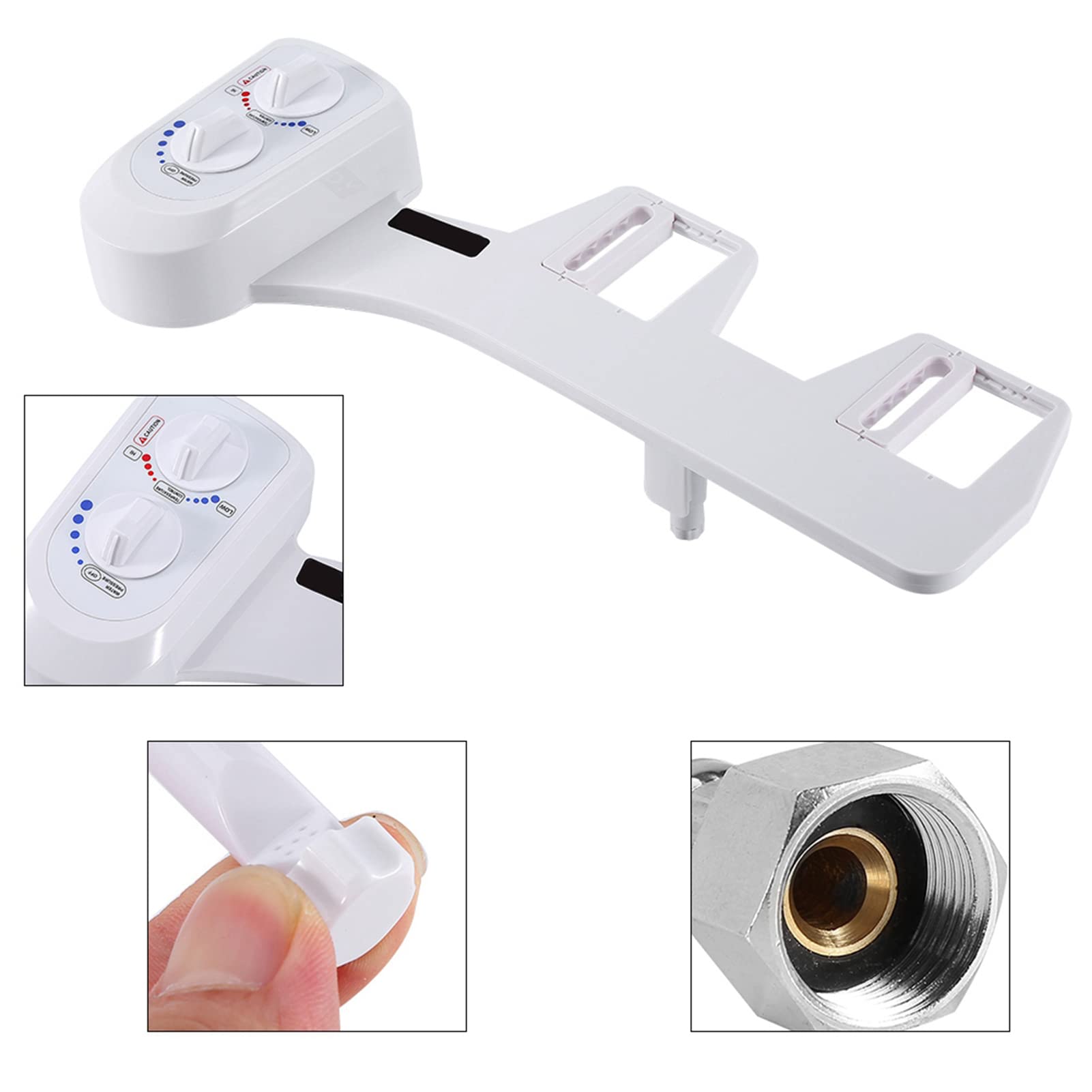Generic Accesorio de Lavado de bidé para Inodoro, Pulverizador Frío/caliente para Higiene Personal en Baños de Dos Piezas, Ecológico
