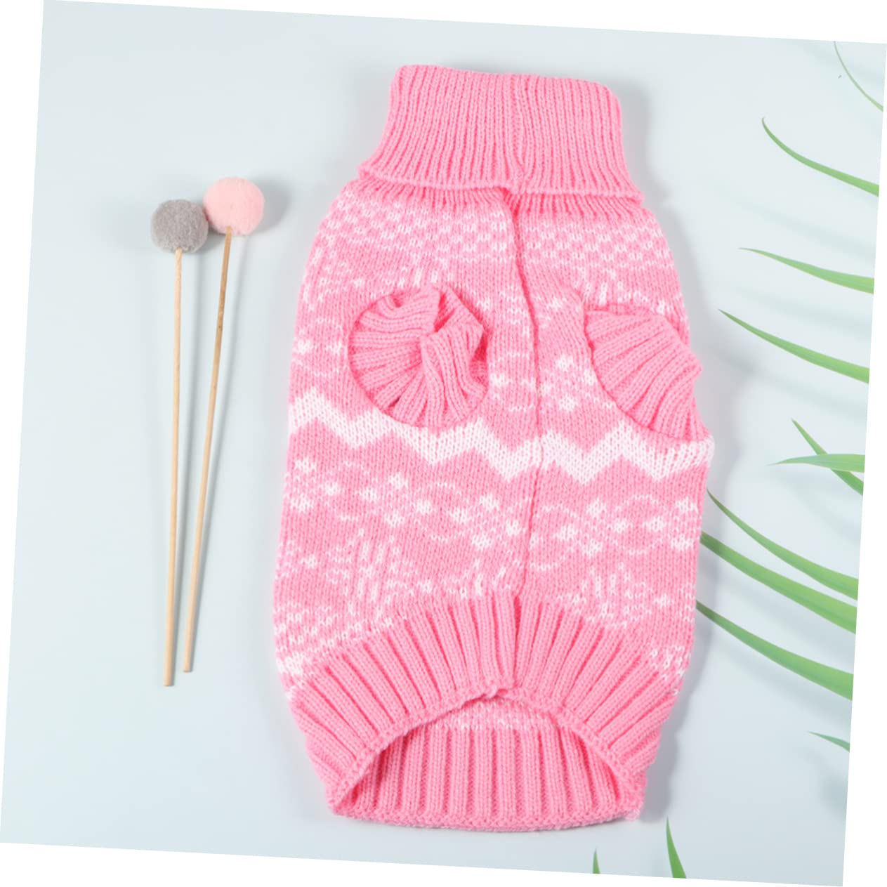 BESPORTBLE 3 Pz Maglione Collo Alto Maglioncini Cane Maglioni Cane Maglione di Gatto Costume da per la Festa di Natale Maglione per Cani Vestiti Invernali per Animali Domestici Rosa