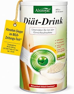 Alsiroyal Diät-Drink · Wirksamkeit bewiesen · schmeckt, sättigt, aktiviert