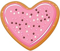 Vista 3 de Eureka Galletas de San Valentín recortadas de papel para decoración de aula para profesores, 36 piezas