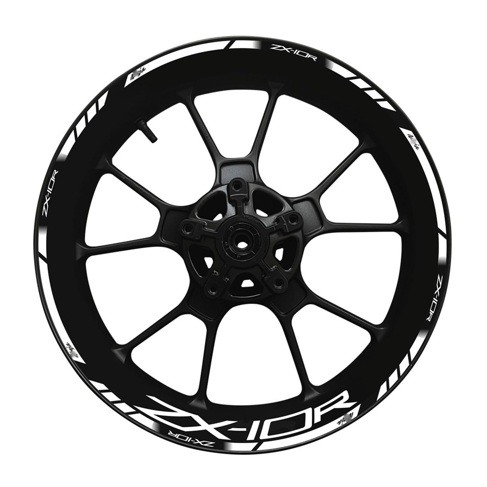 Rim Reflective Sticker for for N&INJA for Zx-10r Motorcycle Wheel Hub Decal Set Decorative Protection for Zx10r for ZX 10R(3)