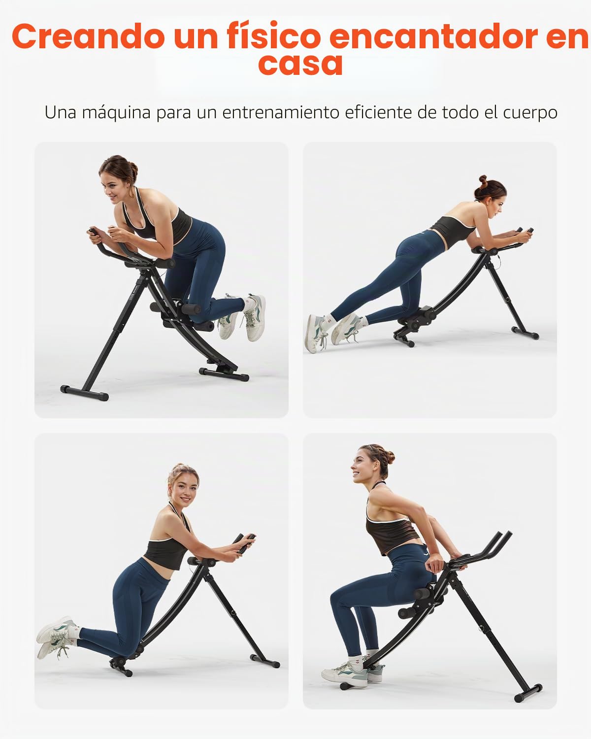 VEVOR Máquina de Ejercicios Abdominales Equipo de Entrenamiento Abdominal para Gimnasio en Casa Capacidad de Peso de 200 kg Máquina de Ejercicios Abdominales para Entrenamiento de Fuerza Ajustable