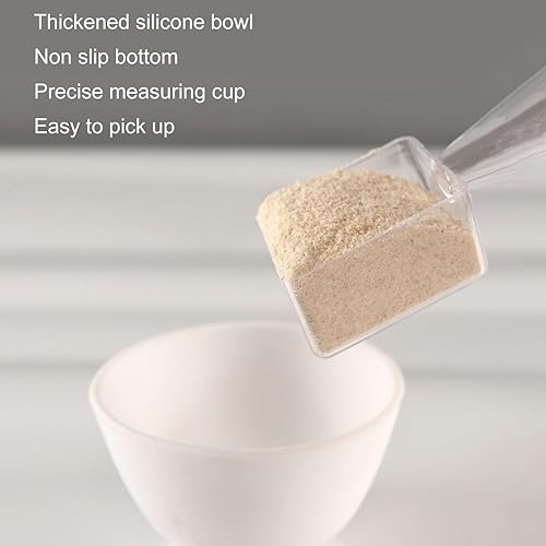 Miniatura 2 de Juego de herramientas de máscara facial, cuenco para mezclar máscaras con cuchara medidora, raspador, silicona y cepillo suave, máscara de barro,