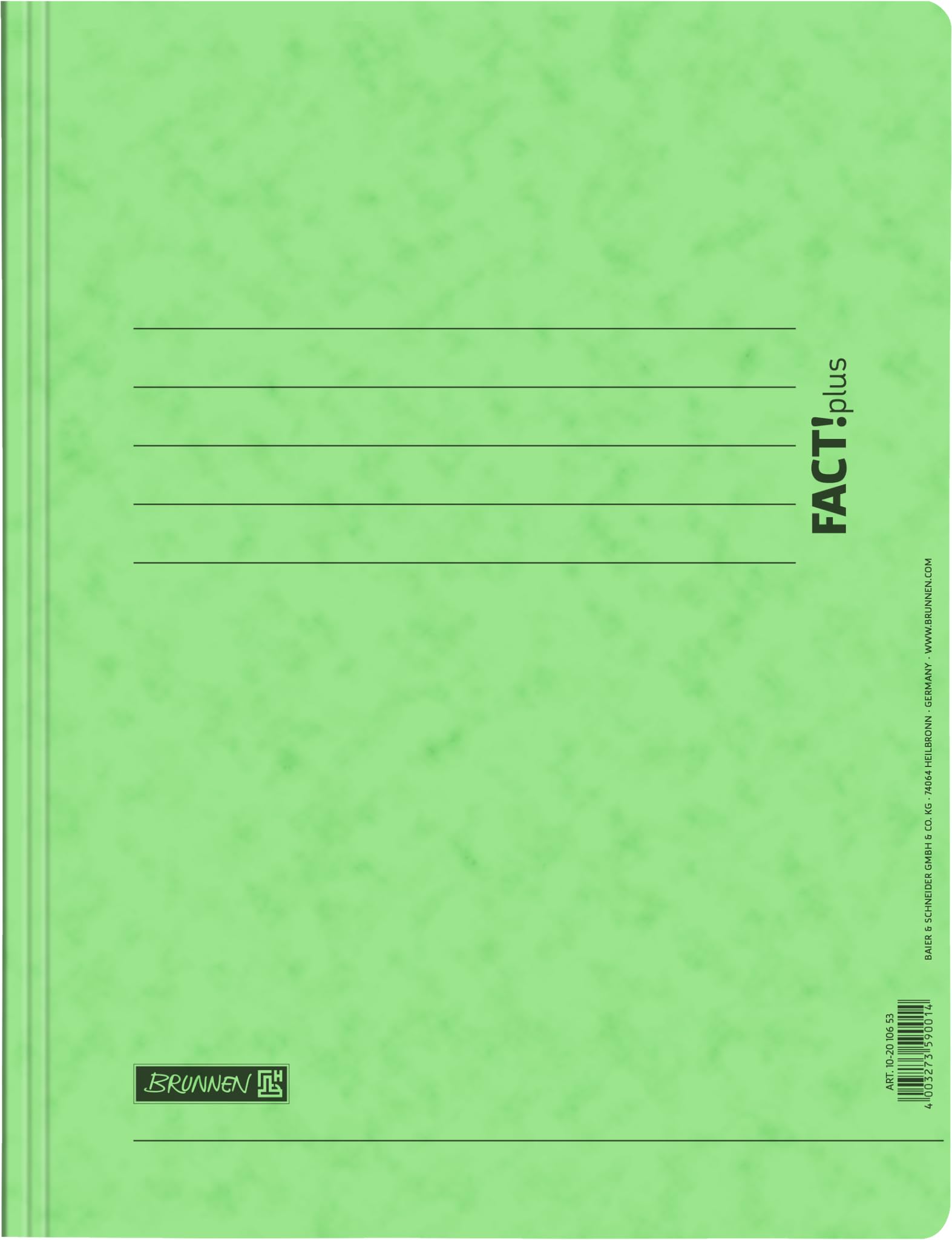 Brunnen FACT!Plus A4 File/Folder, Made of Thick Pressed Cardboard