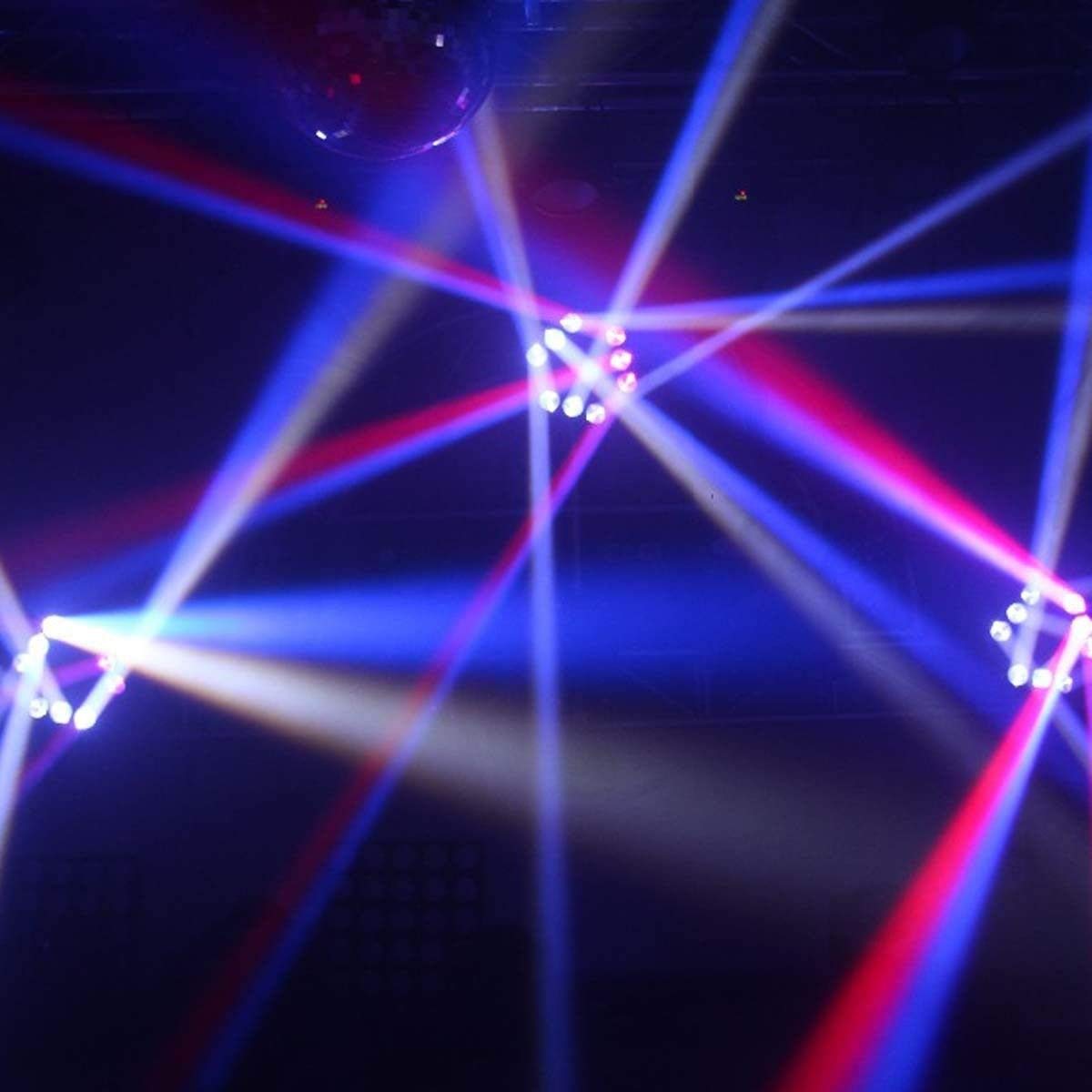 Disco Licht Moving Head Led Discolicht Partylicht Musikgesteuert, 9x3W RGB Dj Licht Disco Lights Musikgesteuert, Lichtorgel Musikgesteuert Led Disco Beleuchtung Laserlicht Lichteffekte Party Lichter