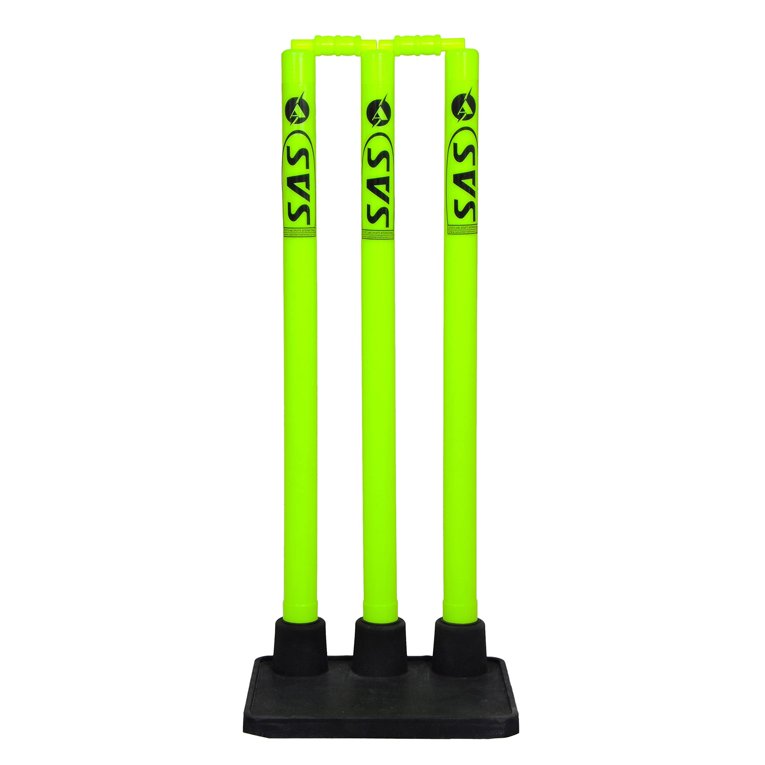 SAS SPORTS Cricket Plastic Stump Set Rubber Base Stump Set with bails (B07TYLC1J9) Amazon Price History, Amazon Price Tracker
