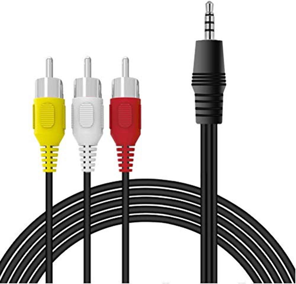 Alfais 4824 3.5 mm Stereo To 3 Rca Dişi Tos Çevirici Dönüştürücü Ses Kablosu