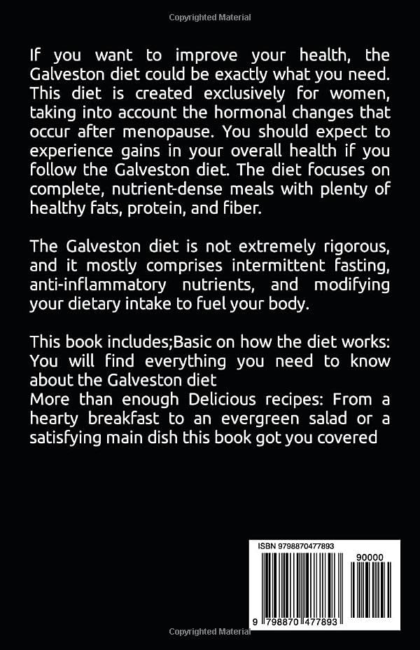 GALVESTON DIET COOKBOOK FOR WOMEN: The Ultimate Anti-inflammatory Recipes to Manage Perimenopause, Menopause Symptoms and Lose Weight - Image 2