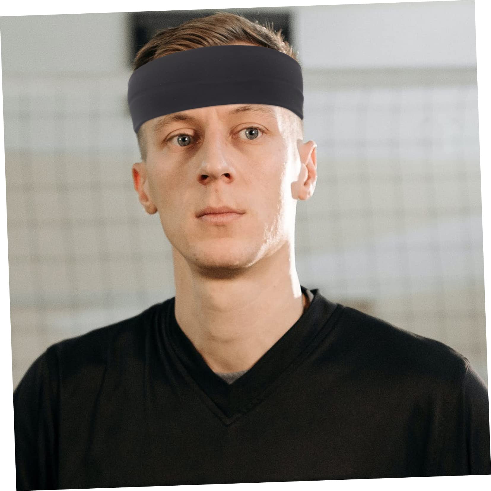 BESTYASH Diadema Deportiva Diadema para Hombres Diadema con Banda para El Sudor Diadema De Hombres Banda para El Cabello para Hombres Diademas para Hombres Venda Poliéster