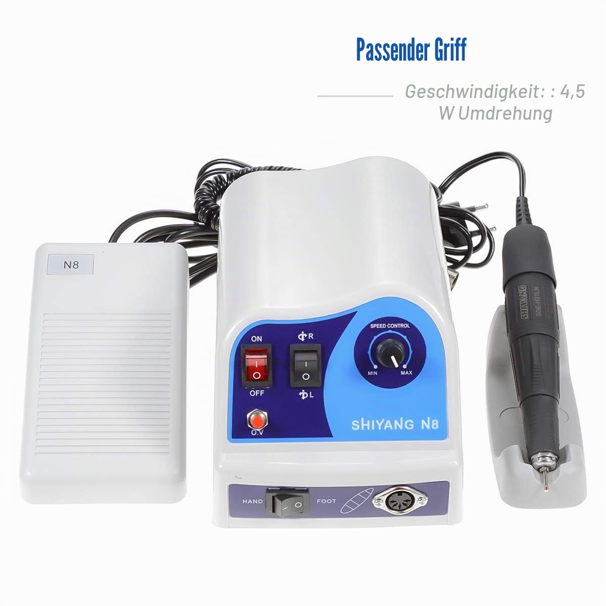 N8 Mikromotor Elektro mit 45000 U/min Griff Laborausrüstung 37LN