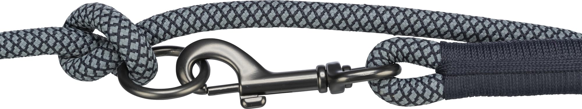 TRIXIE V-Leash soft rope, adjustable dog lead with triple-length settings, durable woven rope design, strong trigger hook - Image 3