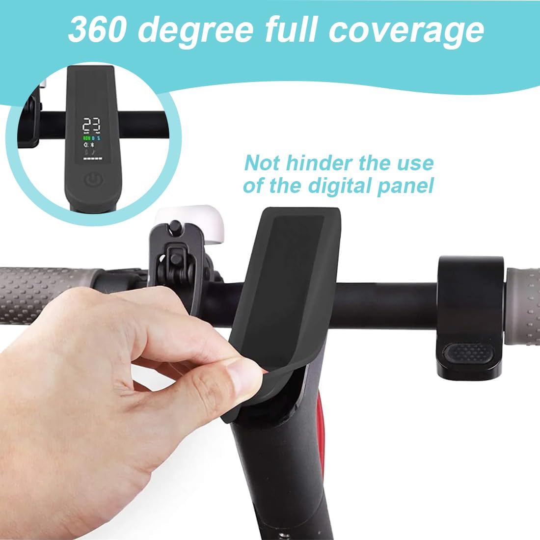 Housse de Protection Universelle pour Panneau d'affichage, Étanche, en Gel de Silice, Accessoires de Sports motorisés pour Scooter électrique, Pièces détachées en silicone pour scooters