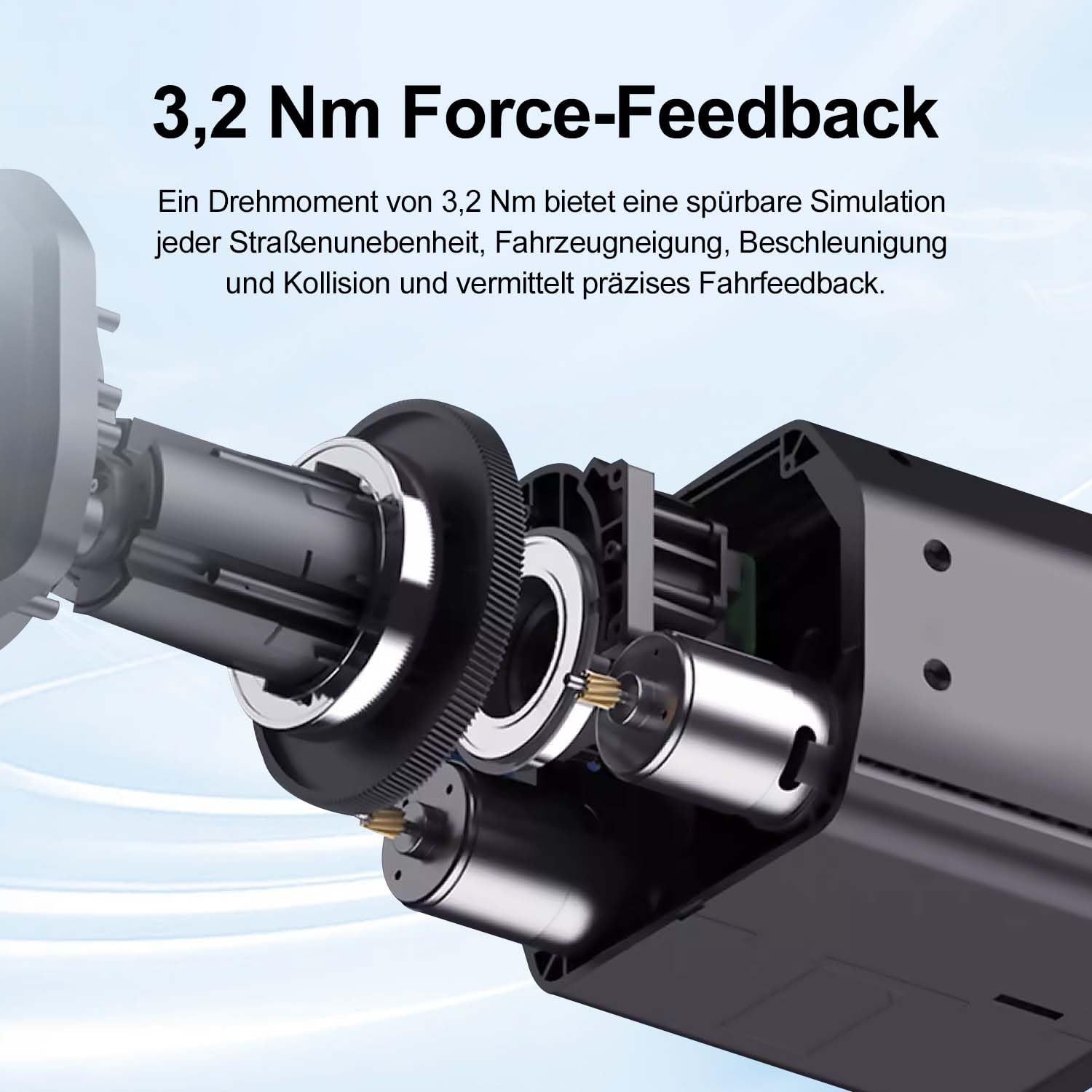 PXN V99 Gaming-Lenkrad Force Feedback 3,2 Nm für PC Xbox One Xbox Series X/S PS4 mit Pedalen Schaltung Hall-Effekt Formel-Racing