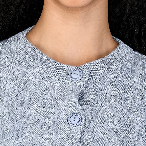 Image of LADYWILLINGTON Women Woollen Round Neck Sweater Heavy Front Long Kadai Cardigan Winter Wear Pure Wool Cardigan for Women Free Size Cotty Warm Cardigans with Side Pockets
