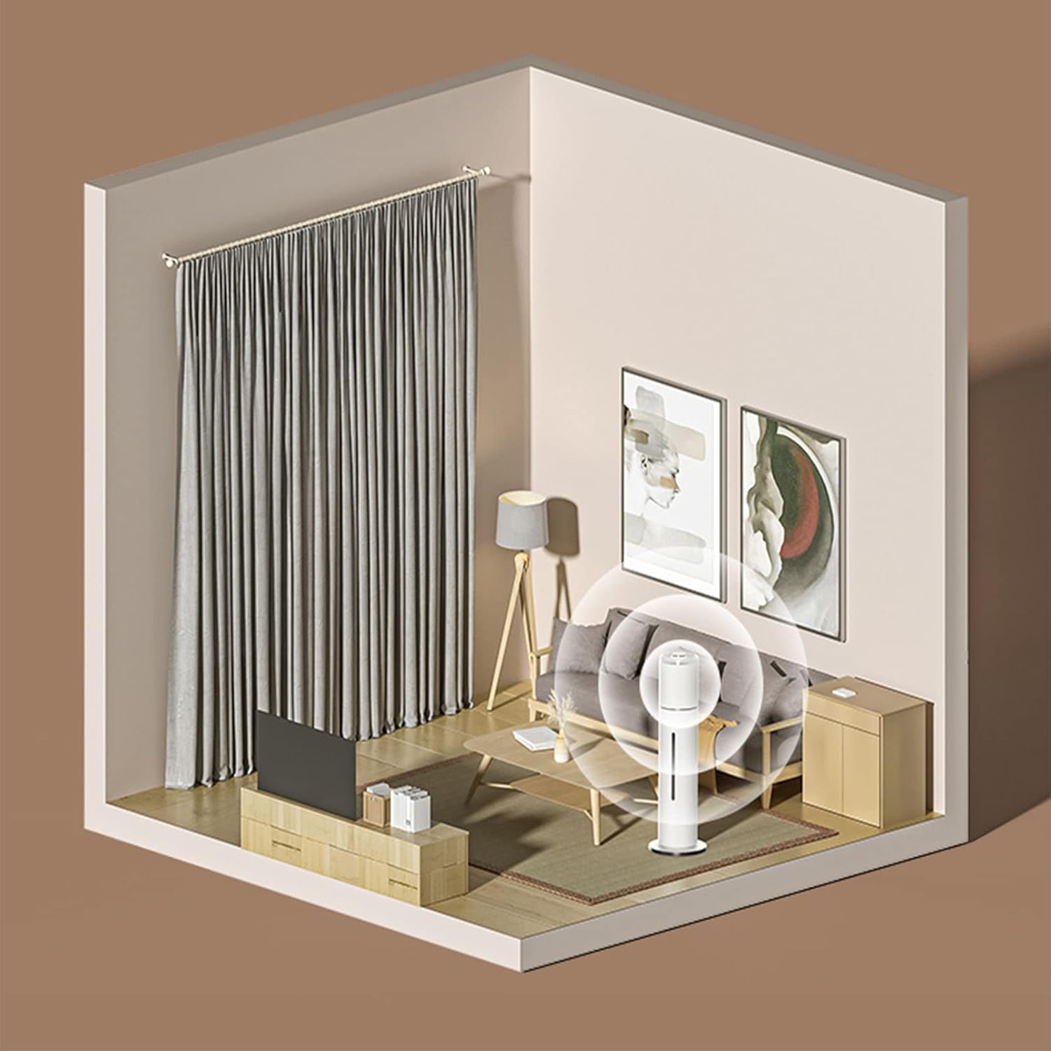 Ultra Humidifier 7 L Mist for Large Room Baby Bedroom Customized Humidity Sleep Mode LED Touch Display 12 Hours Timer